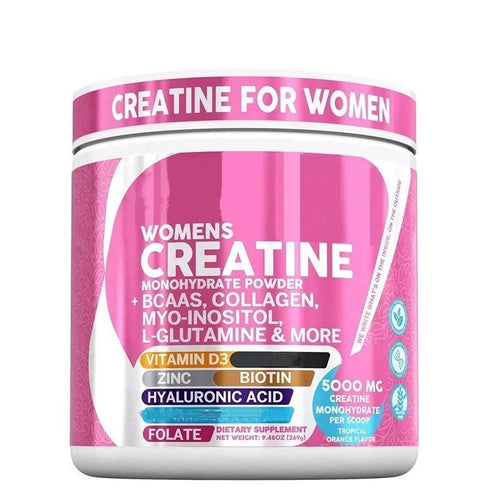 Female Creatine Powder Creatine Monohydrate Powder with BCAA & Amino Acids, Daily Health and Nutrition Dietary Supplement